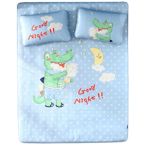 Охлаждающий шелковый складной летний мультяшный комфортный коврик для школьников