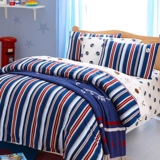 Хлопковый детский мультяшный комплект, простыня, спортивный пододеяльник, 4 предмета, постельные принадлежности