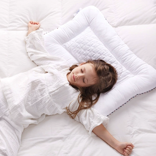 Mengjie Baby Quanbao Подушка Джанзи Детская подушка Защитная шейная спящая подушка основной студент детского сада студент