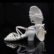 Mar Din Dance Shoes Few Children Professional Latin Dance Little White Shoes Black Shoes Elite Dance Shoes Marangeg The Same Flat Heel
