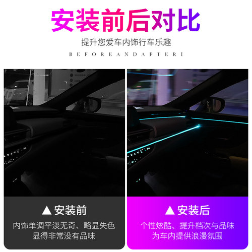 马自达3/6昂克赛拉阿特兹cx4/5/8专用车内改装饰用品冷光线氛围灯 - 图1