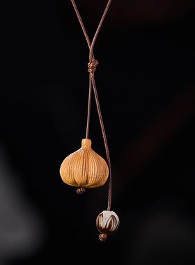 小蒜团~寓意胜算在握项链