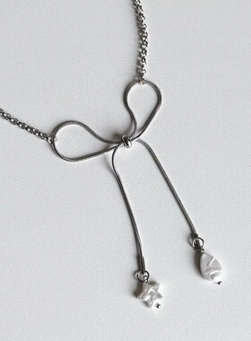 日韩系ins蛇骨蝴蝶结星星水滴项链小众y2k辣妹甜酷复古简约锁骨链