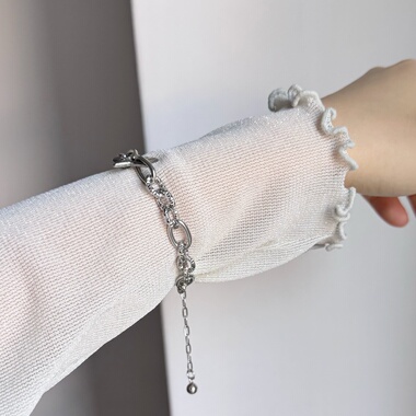 ins朋克摇滚金属风镂空星星五角星抽拉调节手链小众设计感甜酷y2k