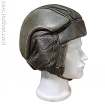 World War II US military genuine leather tank cap antique collection 62 cm head circumference