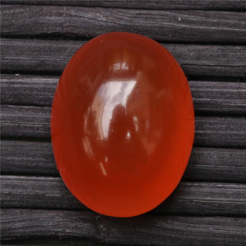 保山南红 天然原矿冰红裸石蛋面 男女款戒指戒面 耳钉耳坠 未镶嵌 - 图2