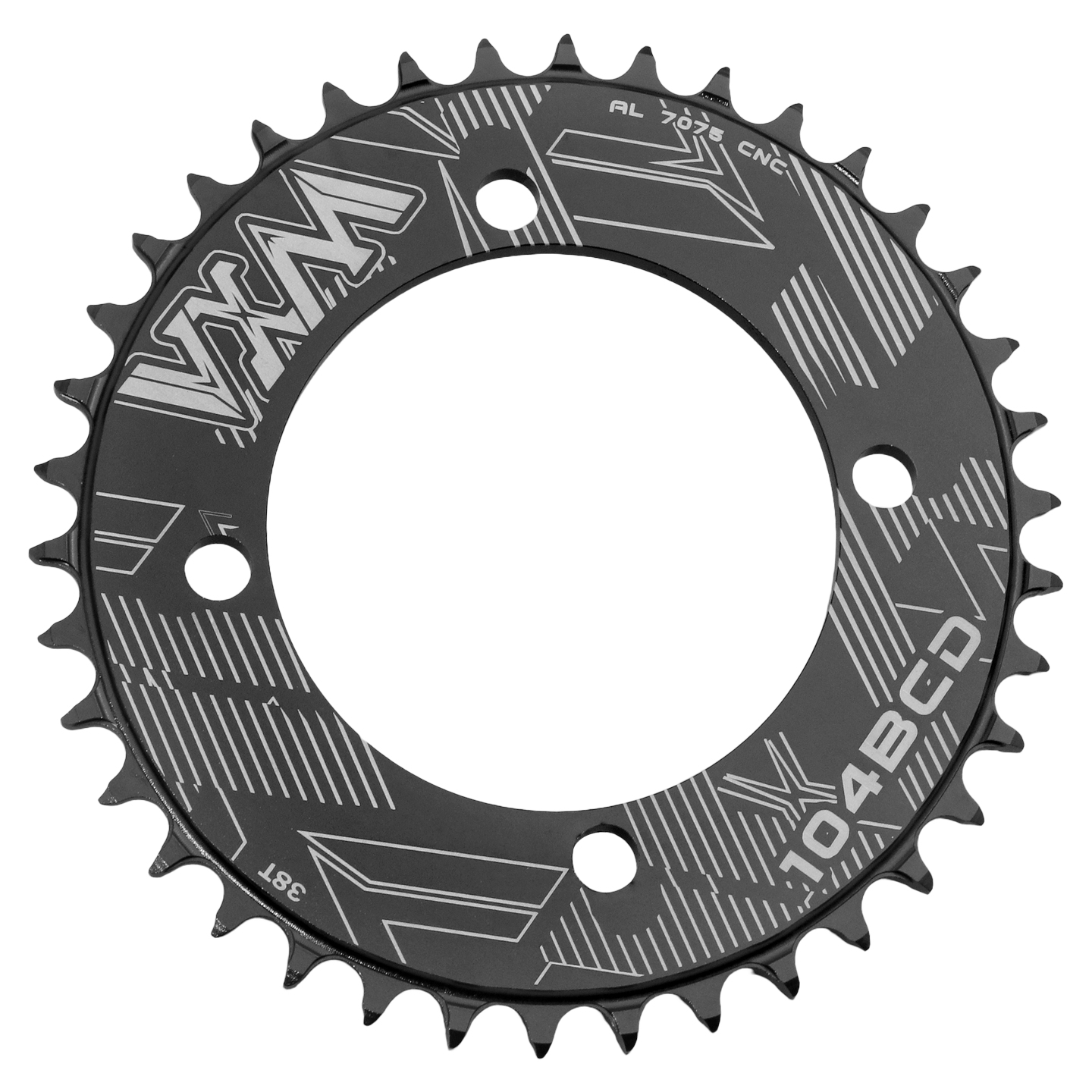 VXM山地车单盘104BCD正负齿封闭牙盘7075铝合金32T34T36T38齿圆盘 - 图3