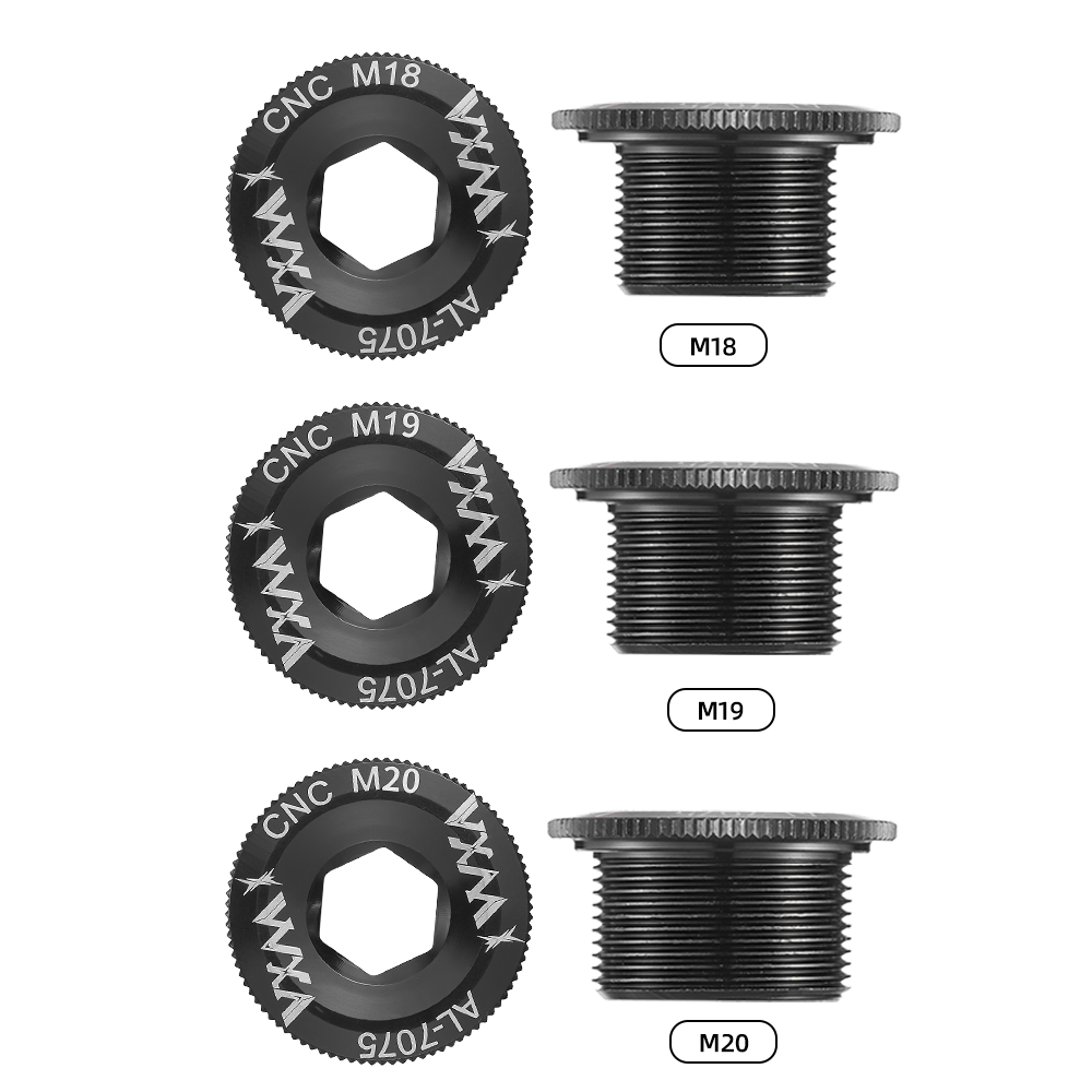 山地车自行车曲柄盖螺丝中空一体牙盘通用禧玛诺XTM20浩盟M18 M19 - 图2