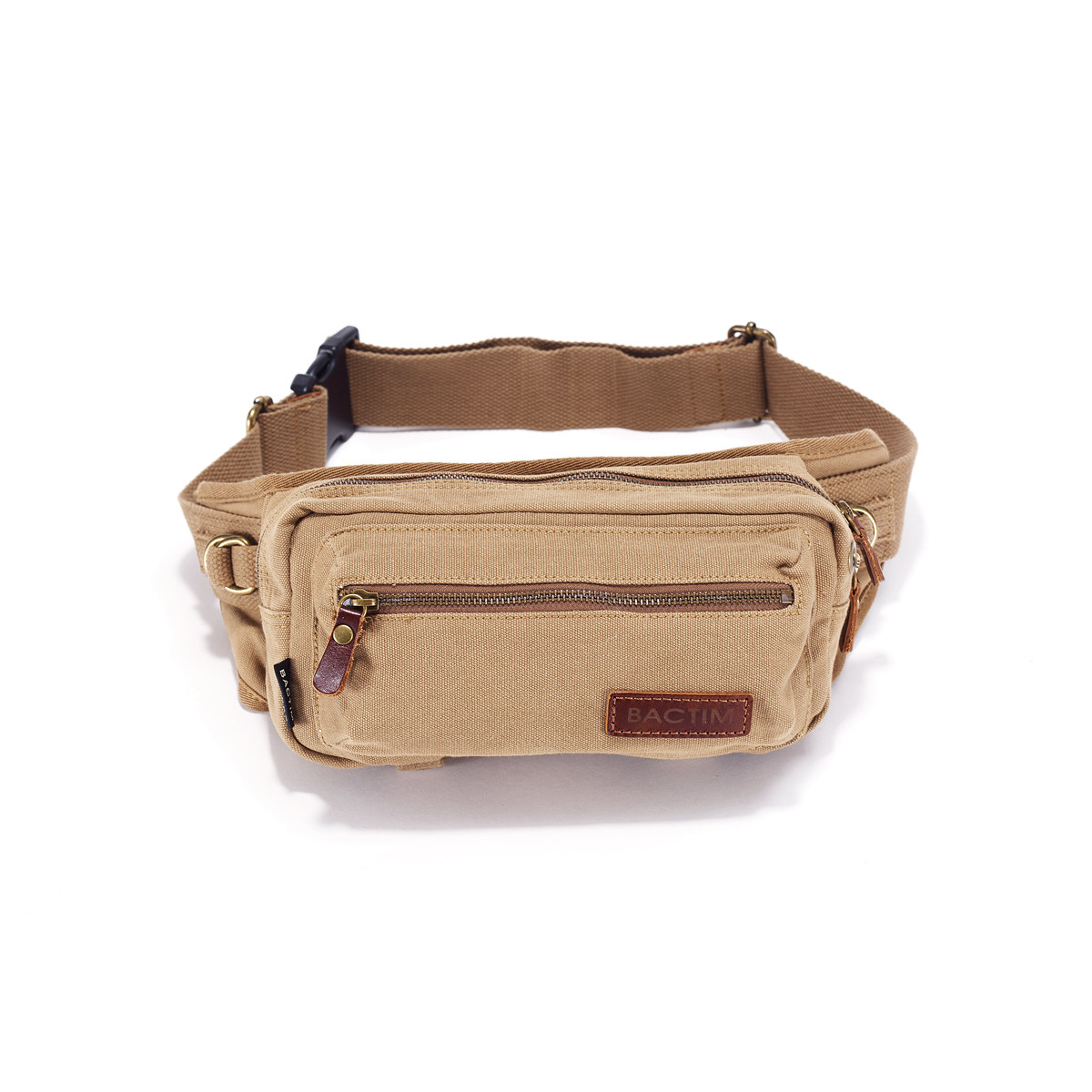 越古帆布腰包耐磨户外休闲潮斜挎包 越古男士包袋