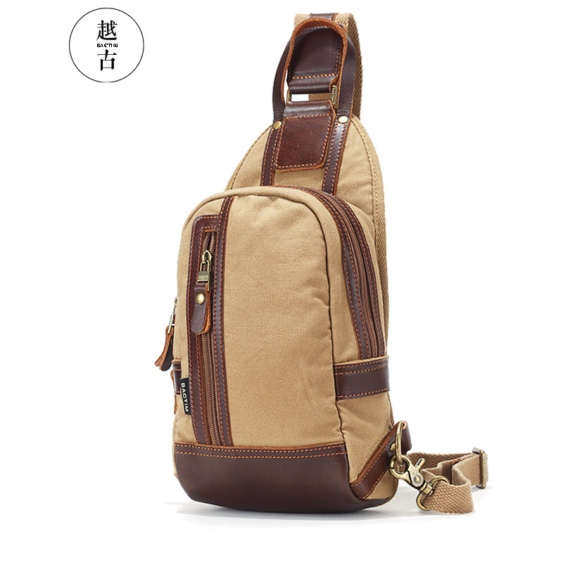 越古帆布运动休闲包男包 越古男士包袋