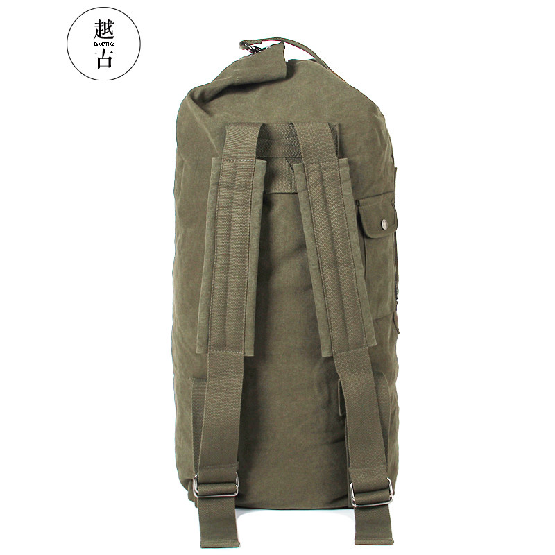 越古男士大容量旅行户外帆布包包 越古双肩背包