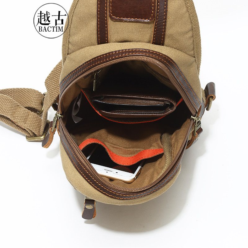越古帆布运动休闲包男包 越古男士包袋