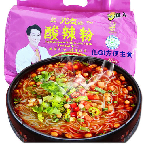 光友粉丝酸辣粉105g*5袋速食方便粉丝四川特产方便粉条细粉丝 - 图3