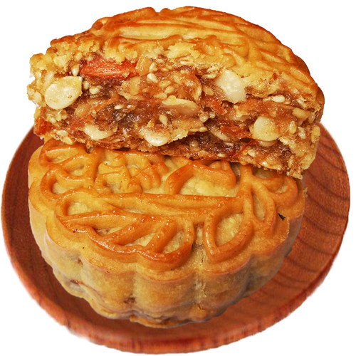 高州鸿福叉烧五仁月饼广东中秋老式月饼零食广式特产传统糕点月饼 - 图0