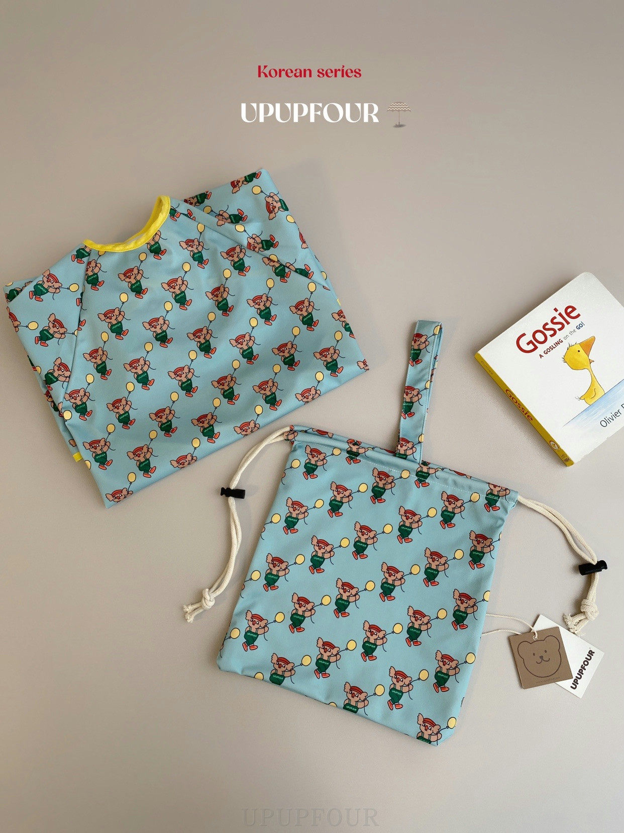 upupfour原创韩国ins宝宝吃饭防脏神器罩衣餐椅围兜可放吸盘碗,淘宝优惠券,粉丝福利购,淘宝优惠卷