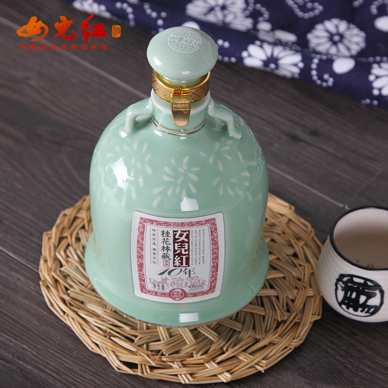 500ml 整箱装十年陈酿花雕酒包邮 500ml 年陈 女儿红绍兴黄酒桂花林藏 10 500ml 整箱装十年陈酿花雕酒包邮 500ml 年陈 女儿红绍兴黄酒桂花林藏 10