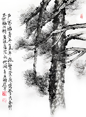 专业手工花鸟真迹竖幅国画水墨画