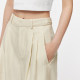Spring and Autumn Sheep Wool Loose Trousers Women's Fashion Straight Suit Pants 2O7E13190