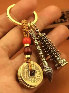 新款文昌塔金榜题名状元笔学习学生书包好运吊坠小挂件钥匙扣挂饰