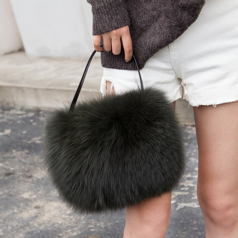 2025新款包包女狐狸毛皮草包手机包整皮斜挎暖手单肩真毛毛手提包,淘宝优惠券,粉丝福利购,淘宝优惠卷
