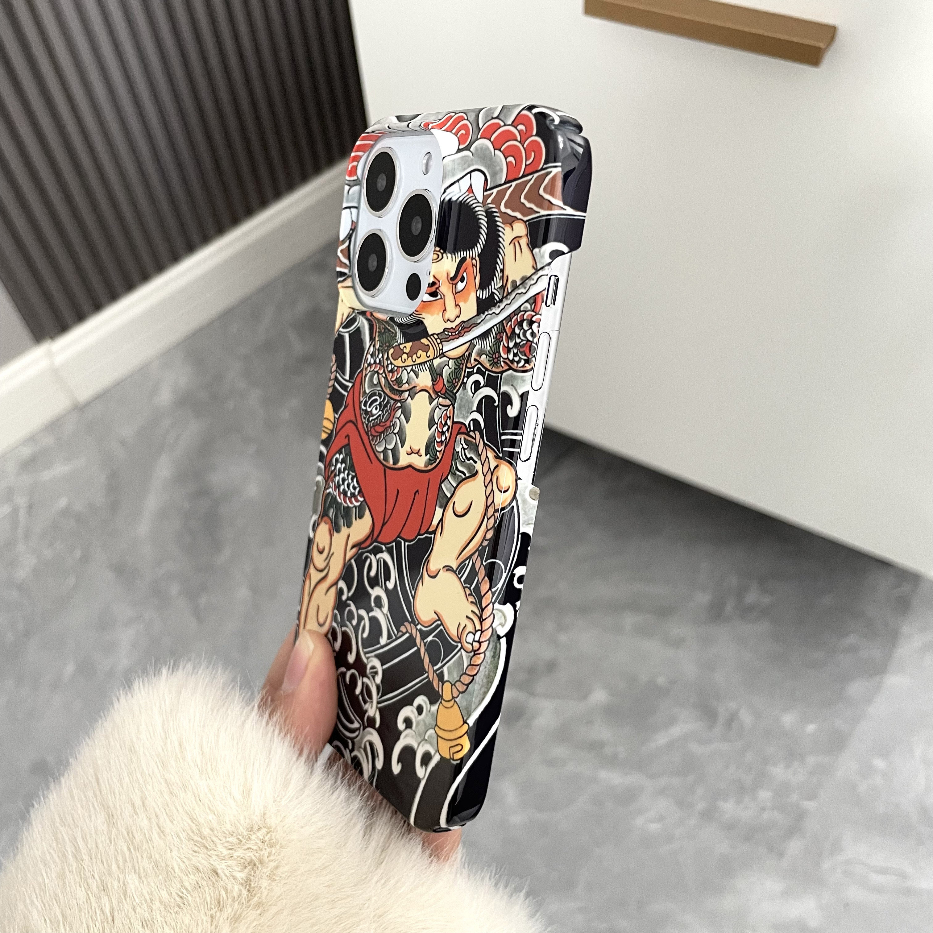 纹身张顺适用iPhone16Pro手机壳15ProMax苹果14proMax硬壳13全包14/12pro磨砂11创意xr个性xs男款保护套8plus,淘宝优惠券,粉丝福利购,淘宝优惠卷