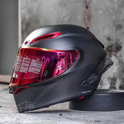 AGV PISTA GPRR变色龙冰蓝磨砂亮黑75周年摩托赛车碳纤维头盔全盔-图0
