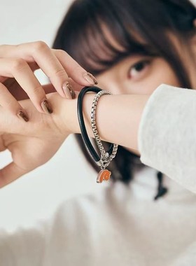 五月天阿信同款奔向无限皮绳手链