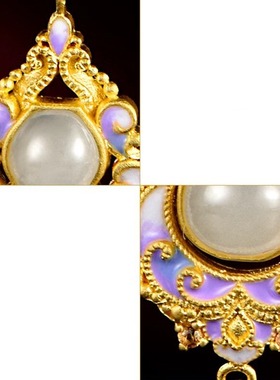 新中式国潮祥和福禄多彩玉葫芦吊坠项链女华丽高级轻奢百搭礼物女