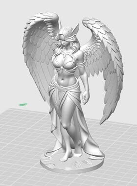 3D打印模型白模素体狮鹫摆件桌面天使女孩ins风创意桌面摆件希腊