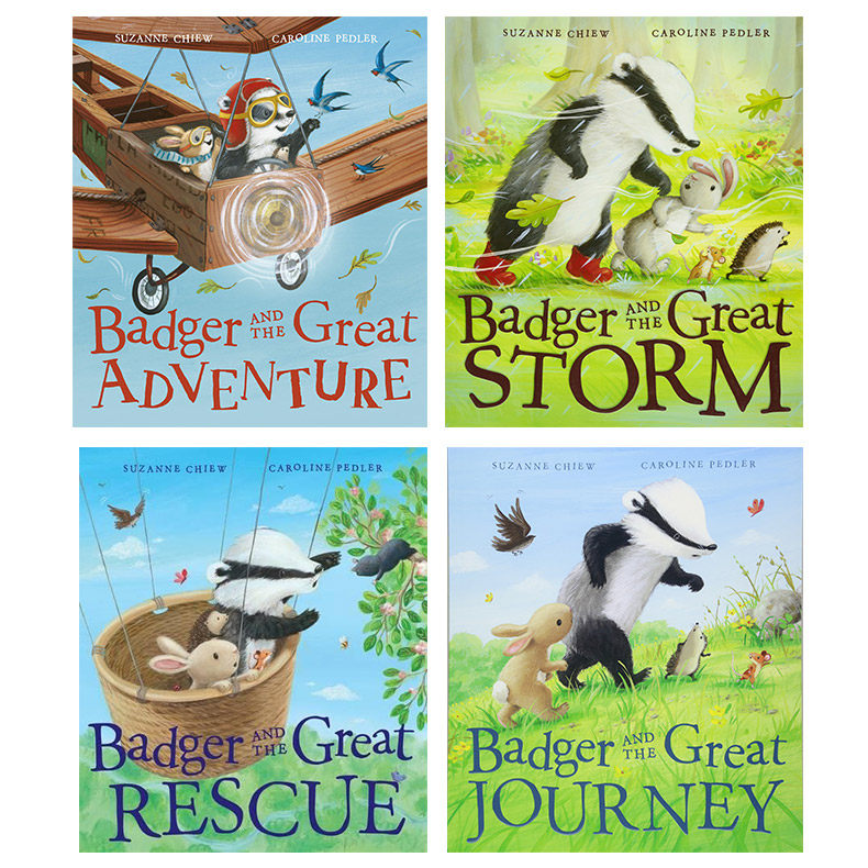 獾的伟大冒险旅程故事4册儿童绘本 通博图书儿童读物原版书