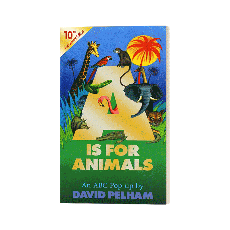 A Is for Animals 认识26字母开头的动物 儿童立体书 翻翻页进口原版英文书籍
