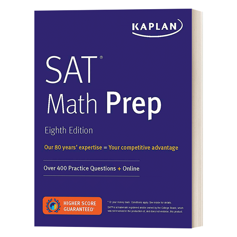 SAT Math Prep卡普兰SAT数学备考进口原版英文书籍-图0