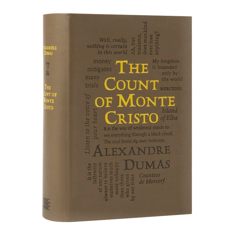 英文原版 Count of Monte Cristo 基督山伯爵 字云经典系列 大仲马 英文小说 皮质封面 Alexandre Dumas 英文版 - 图0