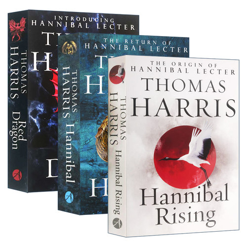 英文原版心理悬疑小说书 Hannibal Lecter Series 沉默的羔羊系列3本套装 好莱坞同名电影 奥斯卡奖 汉尼拔 - 图1