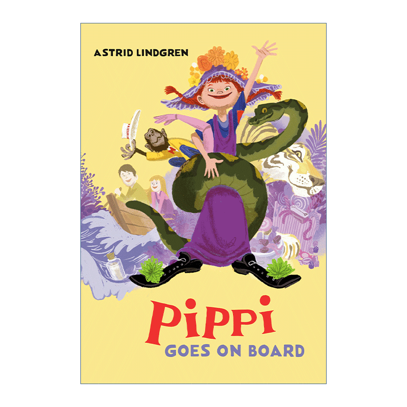 英文原版 Pippi Goes on Board 长袜子皮皮系列 皮皮上船啦 儿童经典小说 精装 Astrid Lindgren 英文版 进口英语原版书籍