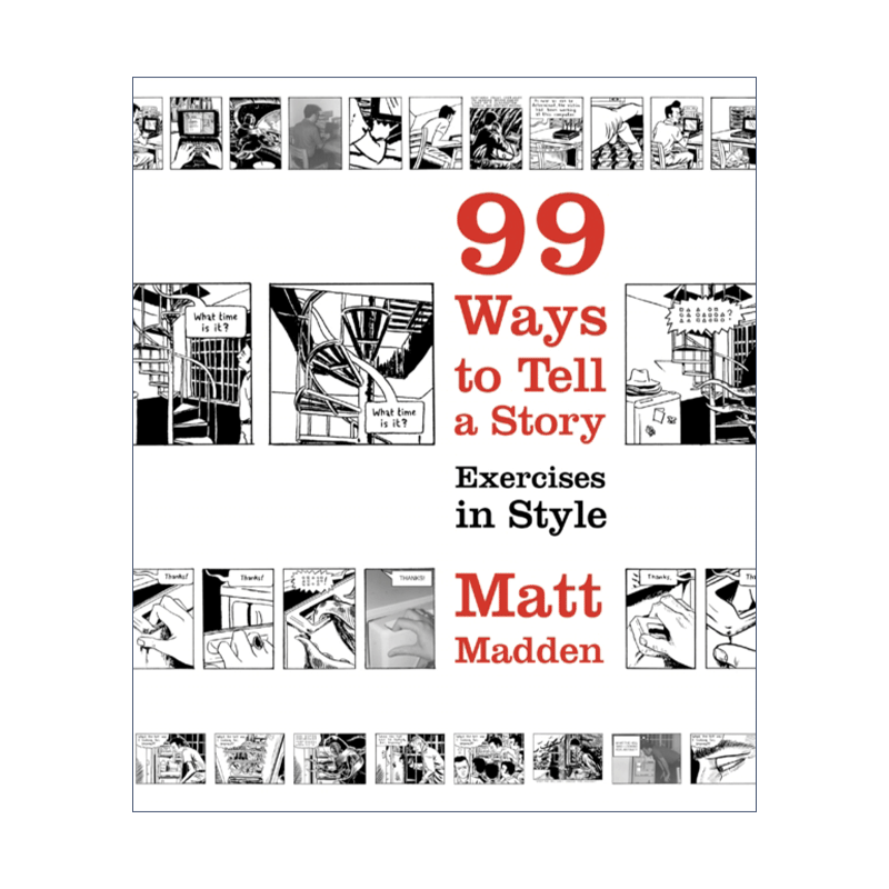 99 Ways to Tell a Story一个故事的99种讲法马特·马登漫画版风格练习进口原版英文书籍-图0