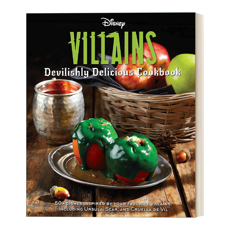 英文原版 Disney Villains Devilishly Delicious Cookbook 迪士尼反派 美味食谱书 精装 英文版 进口英语原版书籍 - 图0