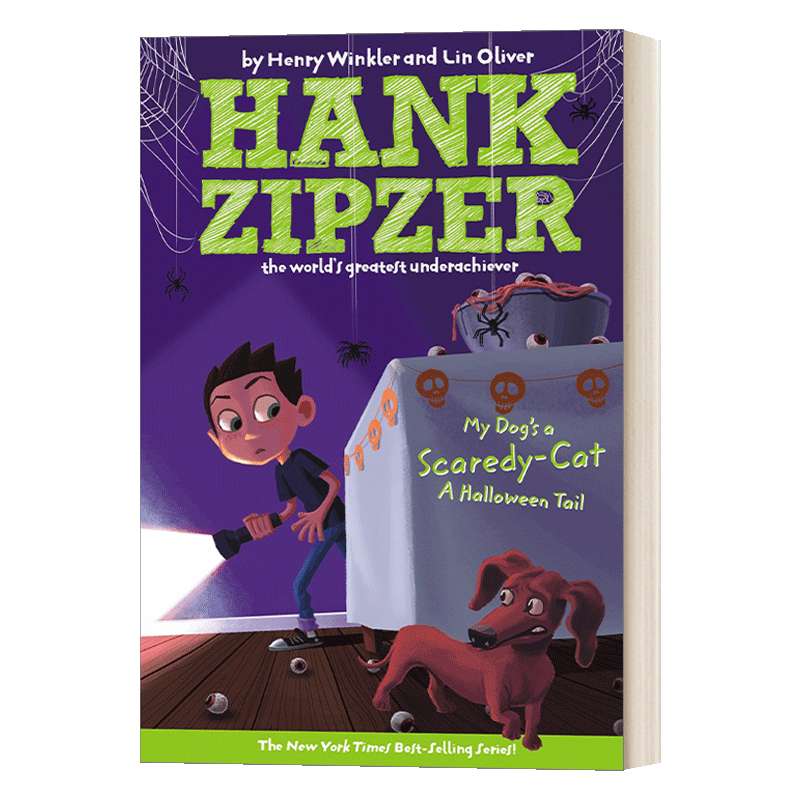 英文原版 Hank Zipzer 10 汉克历险记10 我的狗狗是个胆小鬼 青少年幽默搞笑校园成长章节小说 英文版 进口英语原版书籍 - 图0