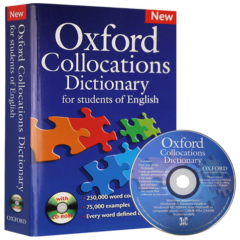 牛津英语搭配词典 Oxford Collocations Dictionary of English 英文原版 牛津学生搭配英英字典 英语词汇搭配 全英文版进口书籍 - 图0