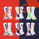 6 pairs of pure cotton basketball socks breathable and sweat-absorbing and odor-proof players