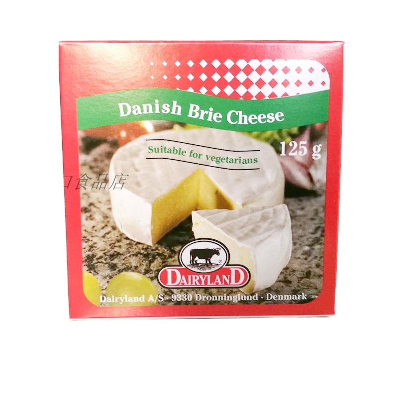 丹麦必然干酪Danish Brie cheese白霉软奶酪即食芝士125g搭配红酒 - 图0