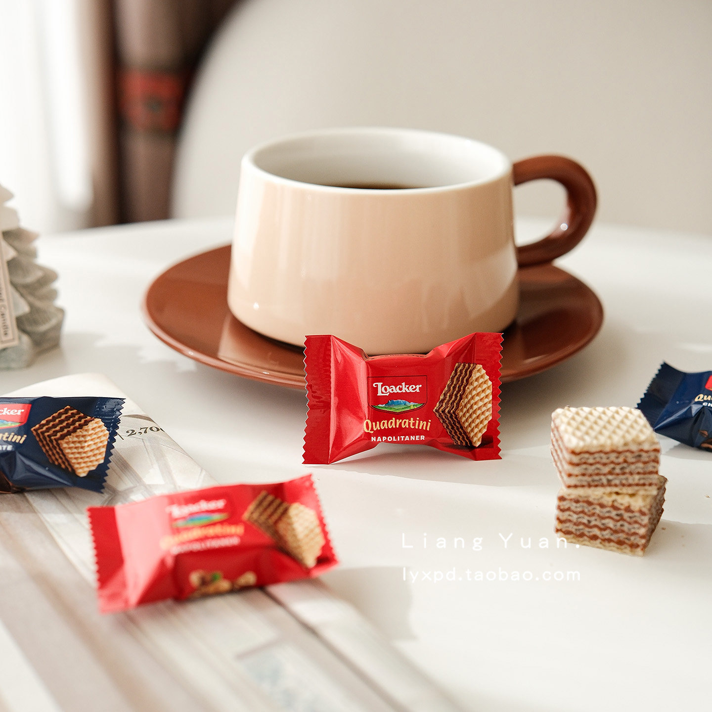 结婚喜糖正品意大利Loacker莱家威化饼干榛子味点心休闲零食散装,淘宝优惠券,粉丝福利购,淘宝优惠卷