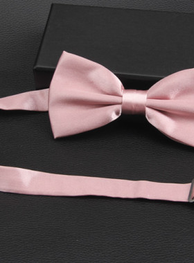 bow tie 男女颜值正装兄弟团伴郎结婚礼服豆沙藕嫩肉粉色蝴蝶领结