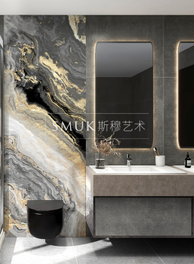 洗手间轻奢壁画smuk斯穆是