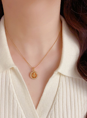 小众时尚轻奢百搭立体葫芦项链