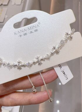 卡娜米娜新款十字花手链复古风轻奢高级感时尚十字架个性小众首饰