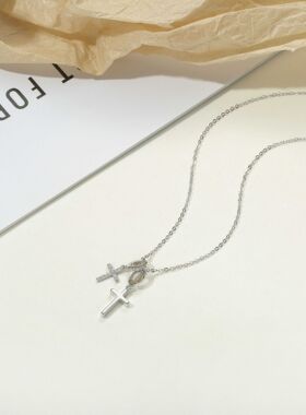 设计感几何项链轻奢精致通勤百搭环保电镀义乌饰品批货项饰