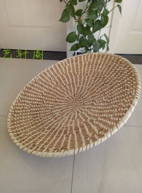 手工草编锅盖芦苇大锅盖缸盖草帽