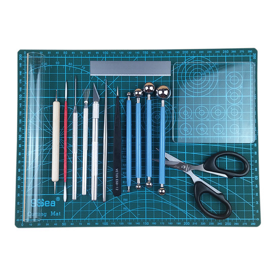 Juego de herramientas de cerámica blanda de arcilla barata y de buena calidad para uso universal