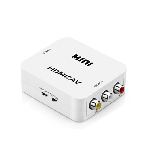 HDMI в AV Converter Set -Top Box подключен к старому телевизионному компьютеру HDML HD Multi -Interface Rotor Network AV Data Data Cable HD RGB Lotus Head USB USB